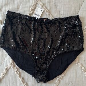 NWT FREE PEOPLE SEQUINED BOY SHORTS!